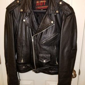 Unisex leather jacket